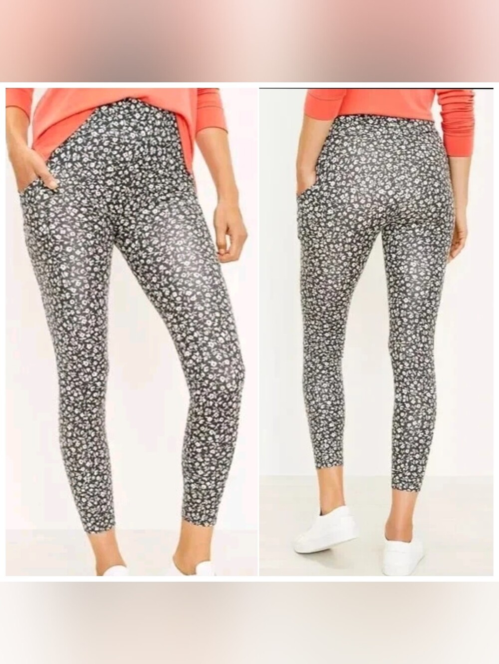 LOU & GREY | Floral Print High-Waist Leggings